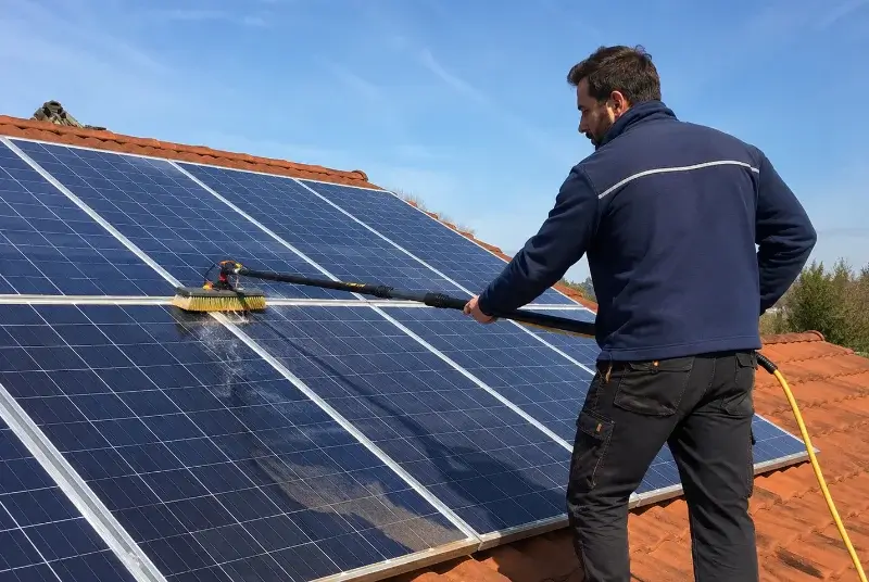 Nettoyage et entretien de panneaux solaires à Saxel